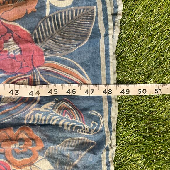 Rare 70s Cotton Gauze Made In India Floral Stripe Dress Sz S Please Read Descrip - Picture 16 of 16